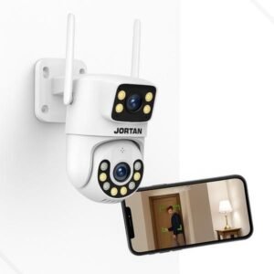 Cámara de seguridad WiFi Jortan de doble lente