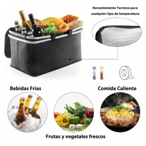Cooler Térmico Plegable para Playa y Camping