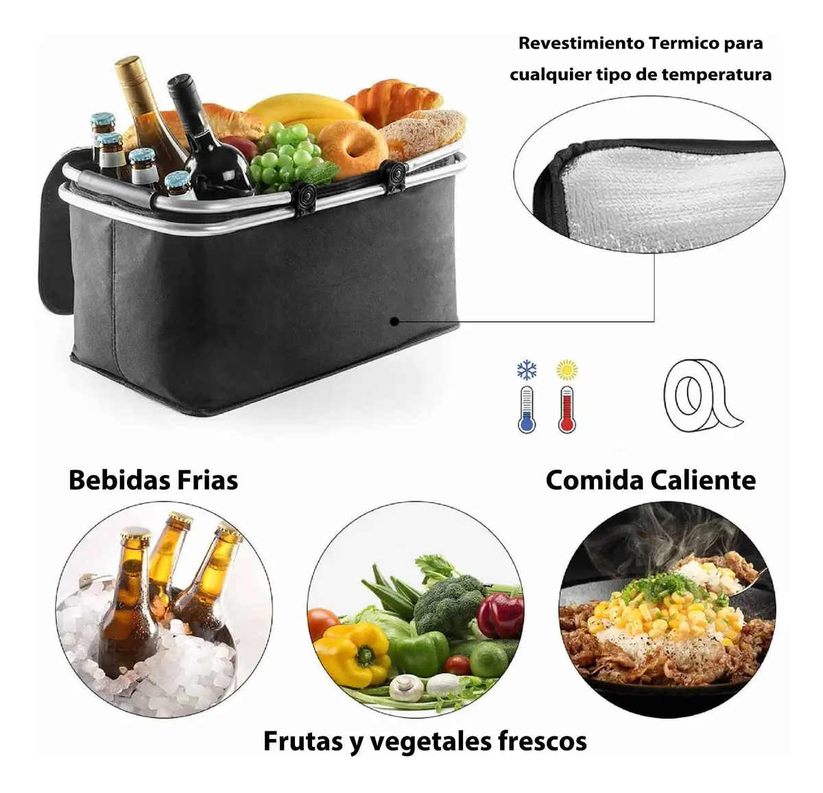 Cooler Térmico Plegable para Playa y Camping
