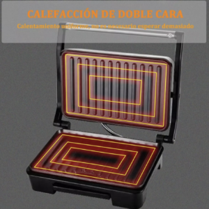 Plancha Sandwichera Grill Eléctrica