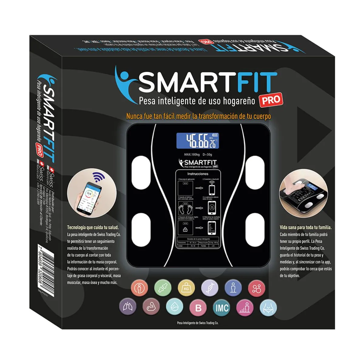 Balanza Inteligente Smart Fit Pro con Bluetooth y App - Imagen 2