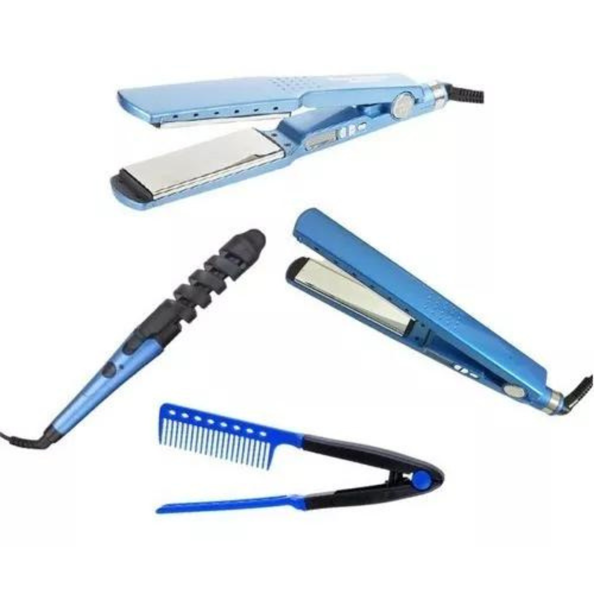 Kit de Belleza 3 en 1: Plancha, Rizadora y Peine - Imagen 3